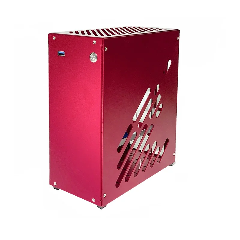 Computador Todo em Alumínio 5.3l Htpc Itx Chassi Pequeno Placa Gráfica de 205 mm Rtx4090 i5 r5 a4 K39 s3 a1 Case de