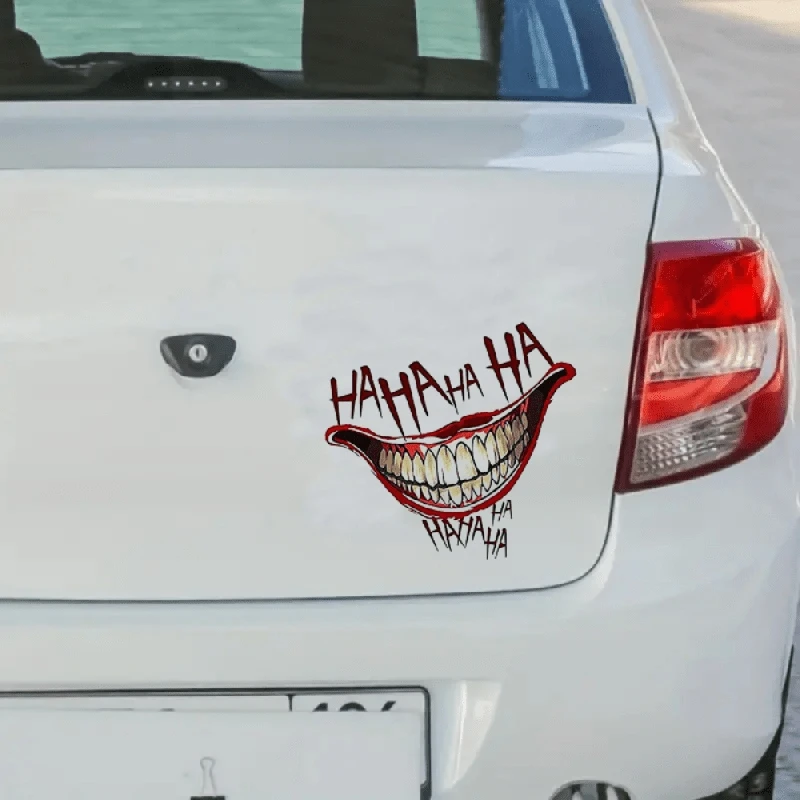 Graffiti Stickers Clown Mouth HAHAHA Jeep Car Truck Van SUV Motorcycle Window Wall Cup Bumpers Waterproof Crafts Decals
