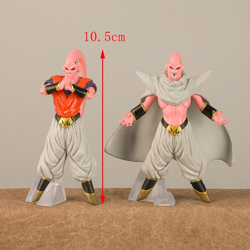 Majin Buu Anime Dragon Ball Z Action Figure PVC, estatueta dos desenhos  animados, modelo de brinquedo para crianças, presentes infantis, 1Pc, 8Pcs  - AliExpress