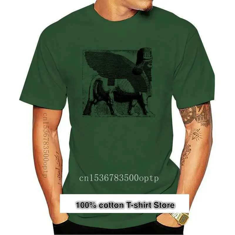 Camiseta De Cabeza Humana De Leon, Lamassu, Sumerian, Persona