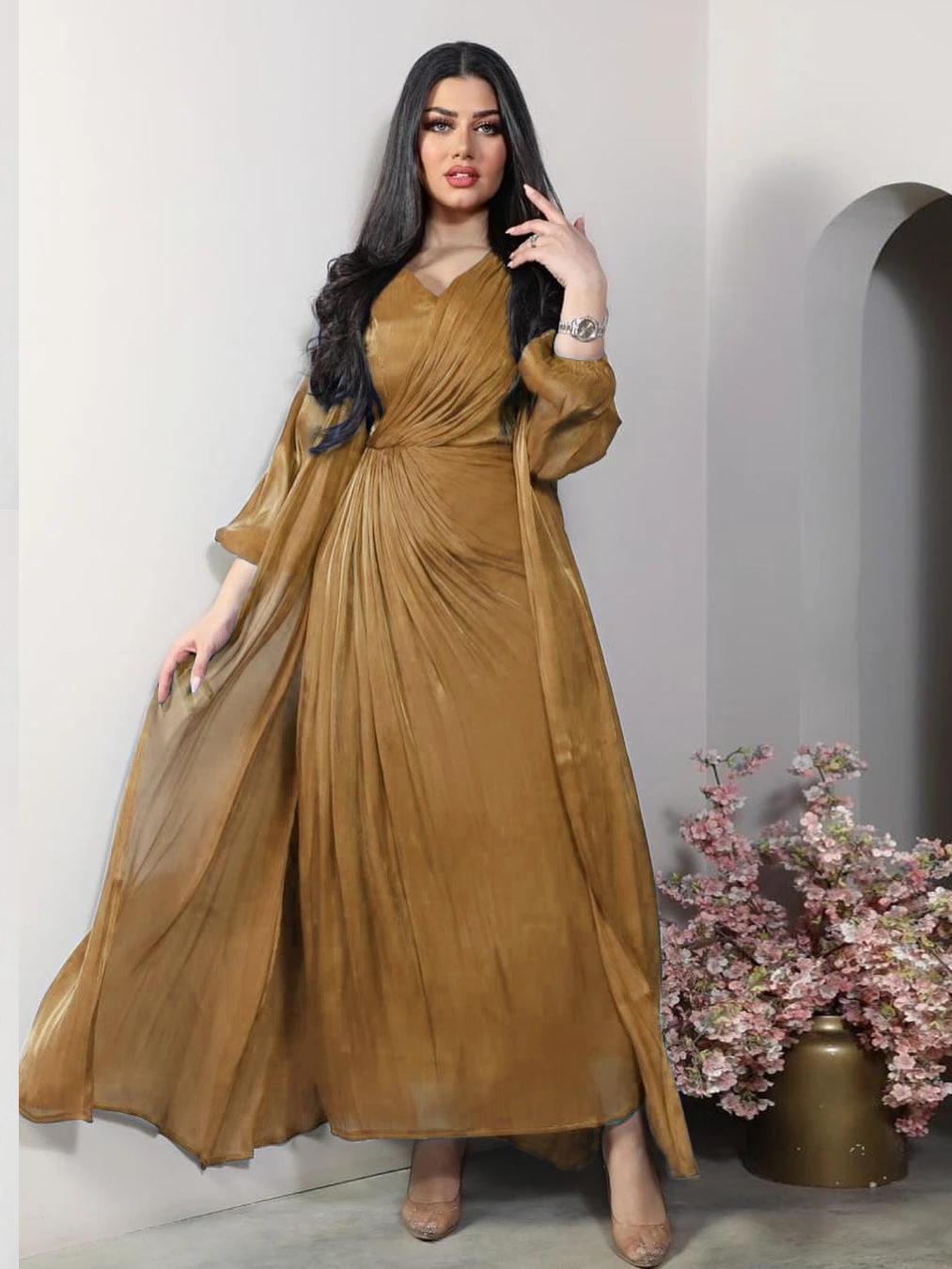  Ƽ 巹  Abaya 2  Ʈ ε巯 ƾ ι ̽ 巹 Eid Caftan    Vestidos Abayas 