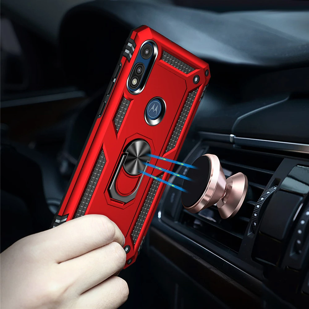 Motorola Moto E 2020, funda a prueba de golpes para Motorola Moto E7, soporte de armadura, anillo de coche, funda de teléfono Moto E 2020 E(2020)| | - AliExpress