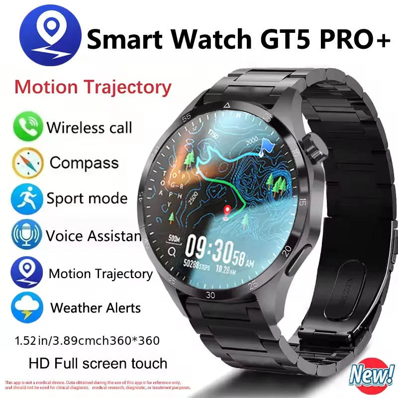 For HUAWEI GT5 Pro GPS NFC Smart Watch Men 360*360 AMOLED Screen Heart rate Bluetooth Call IP67 Waterproof Man Smartwatch 2025 1