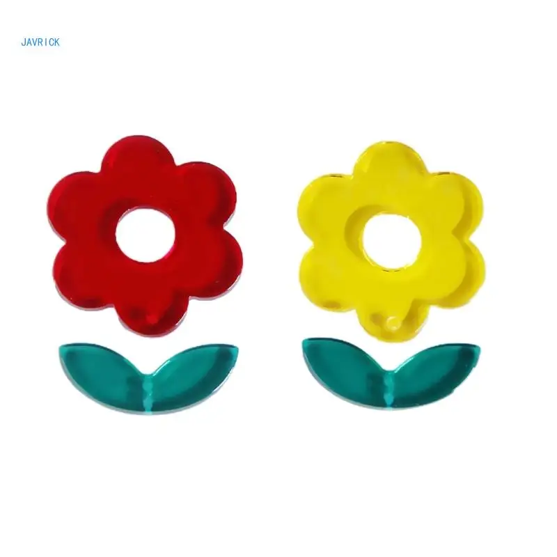 

Elegant Flower Pendant Jewelry Making Pendants Acrylic Small Flower Pendants