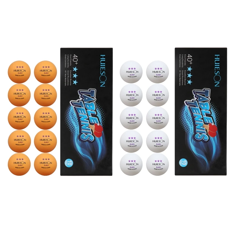 

10 Pack for PING Pong Balls 3 Stars DJ 40+ ABS New Table Tennis Balls for Traini