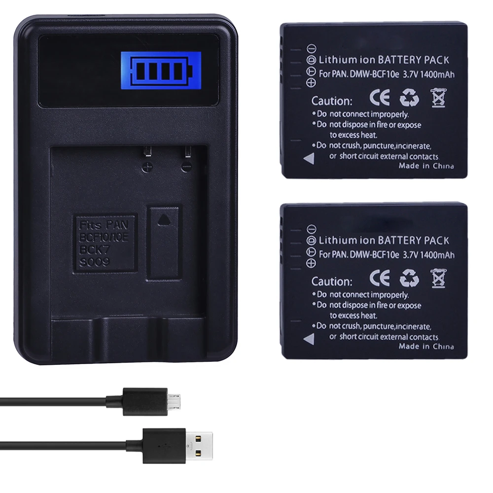 DMW-BCF10 BATTERY or charger for Panasonic Lumix DMC-FS10 DMC-FS12 DMC-FS8 FS9 e