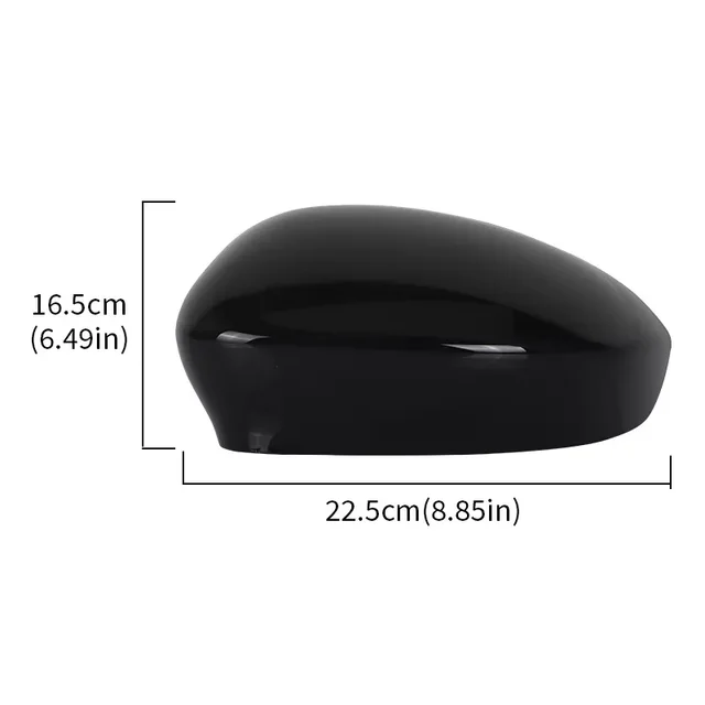 1 Pair Of Mirror Covers Replacement For Fiat 500 500C 500E 2007-2024/Grande Punto 2005-2018, Car Mirror Caps, Exterior Mirror Cap, Rear View Mirror