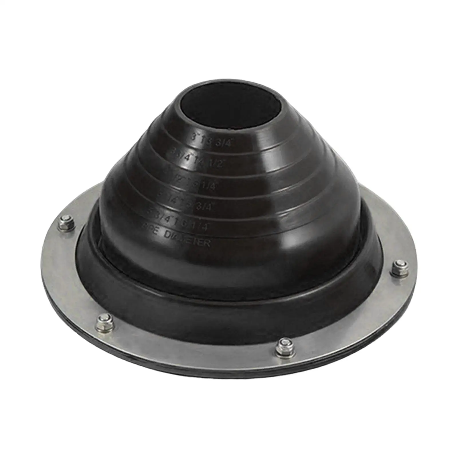 Tent Stove Jack Kit, Round Base Practical Pipe Od 3\" to 6.3\" Roofing