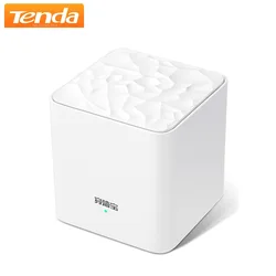 Tenda Nova Mesh WiFi System - Seamless Whole Home Coverage Up to 2000 sq.ft with Easy App Setup - Add AU plug