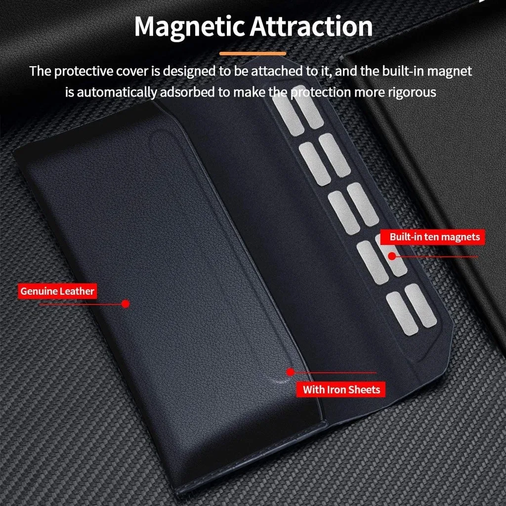 Genuine Leather Universal Magnetic Pouch Bag with Ultimate Design