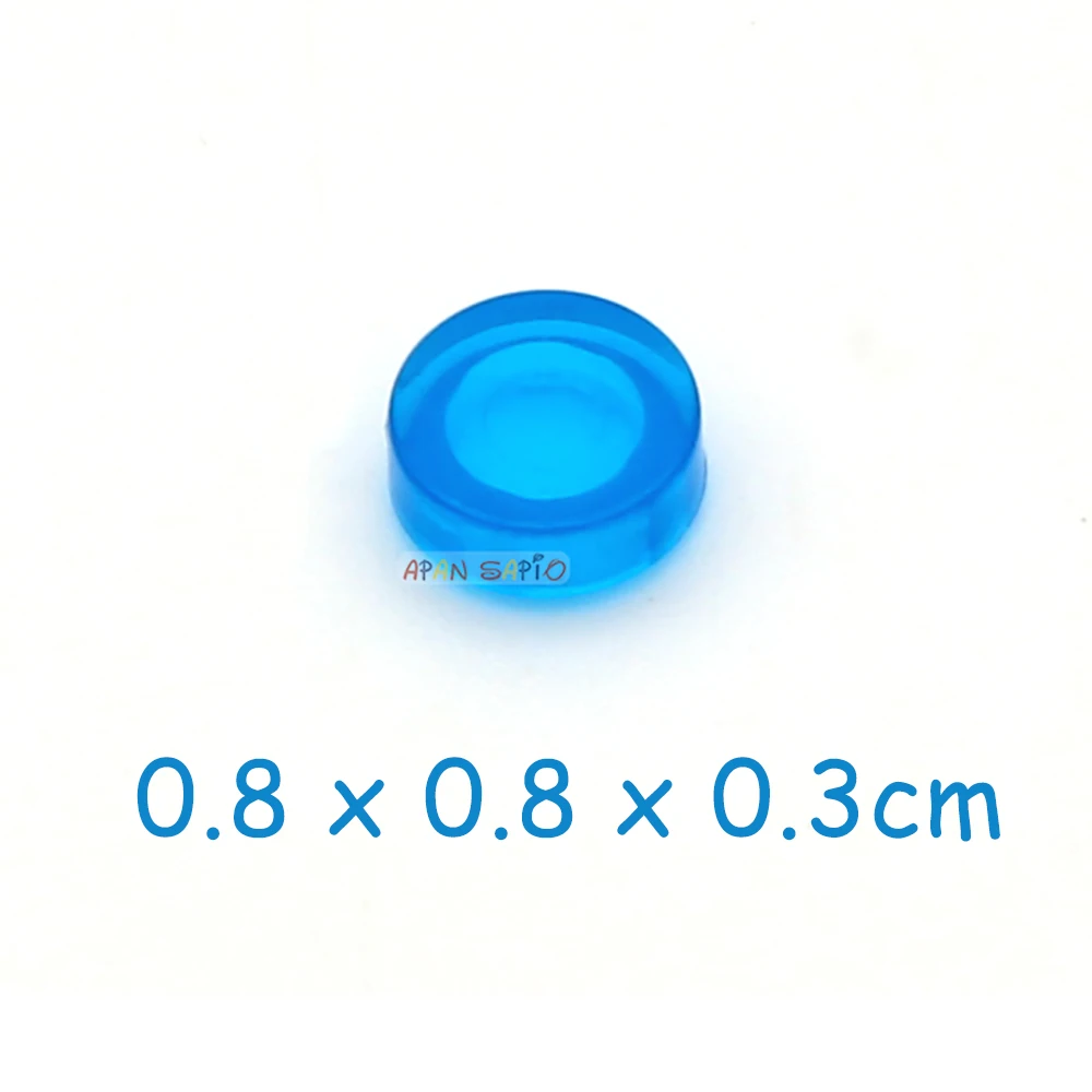 100pcs Tile 1x1 Round DIY Building Blocks Bricks  33Color Educational Creative Toys for Children Size Compatible With 98138 2