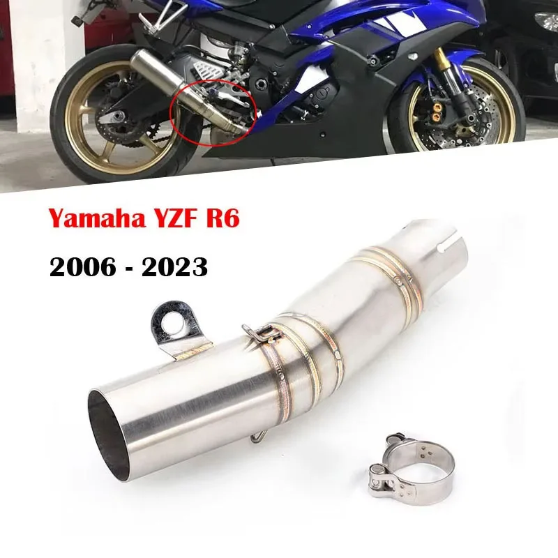 オートバイエキゾーストパイプ スリップオン YZF R6 YZF-6R 2006-2023