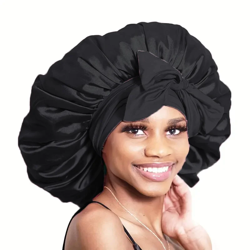 Silk Bonnet Hair Bonnet Satin Bonnet Satin Nightcap Sleeping Cap Satin Bonnet Bonnet Adjustable Bonne For Sleeping Hair With Tie Band Bonnets For Women Men