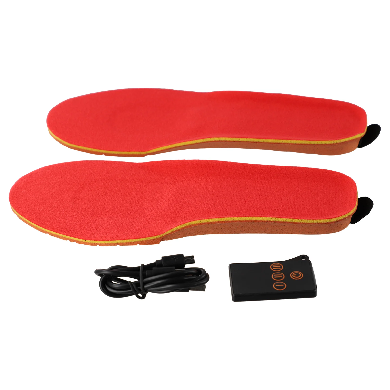

Remote Control Heated Insoles USB Powered Adjustable Heat Levels Custom Fit with Yardage Line Winter Warmth