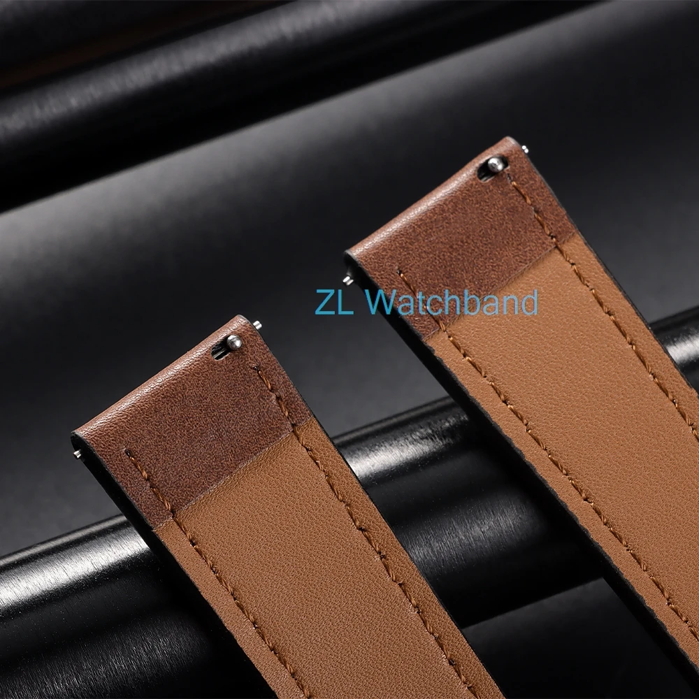 Vintage Brown Leather Strap Bracelet (20/22mm)