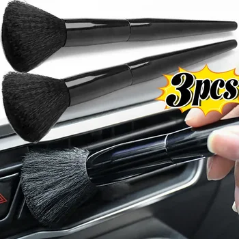 Spazzola per dettagli auto Spazzole per dettagli interni auto ultra morbide Spazzole per spolverino per cruscotto auto con setole sintetiche Strumenti per la pulizia dell'auto 1