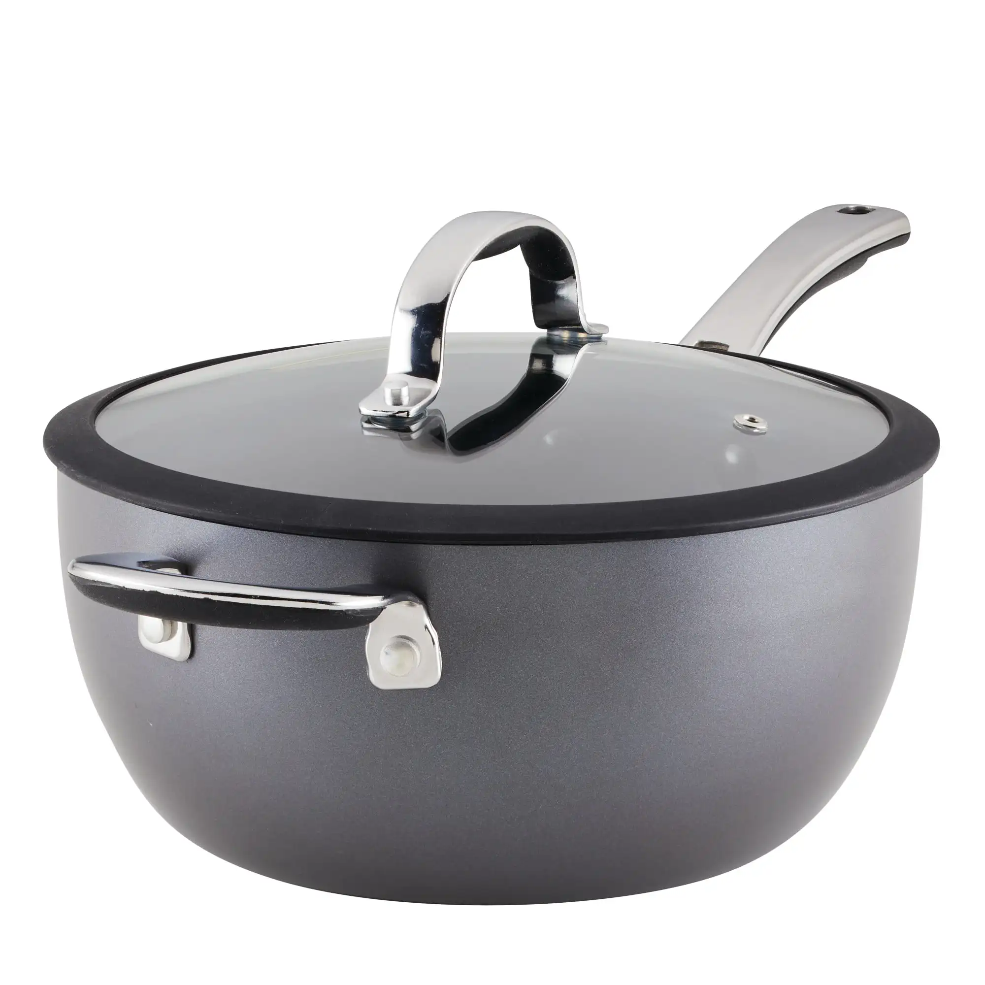 Hard-Anodized Nonstick 13-Inch Deep Skillet with Lid - AliExpress