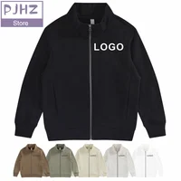 Skin-friendly Pure Cotton Long-sleeved Coat Wool Stand-up Rail Sweater Jacket High-quality Autumn And Winter Sweater Custom Logo 1