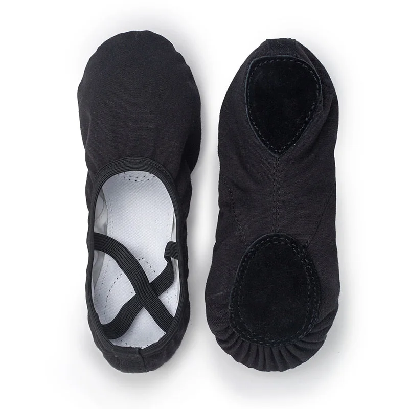 CLYFAN Women Ballet Shoes Canvas Girls Dance Slippers Split Sole Gymnastics Yoga Dancing Shoes Children Adult Ballerina Shoes 4