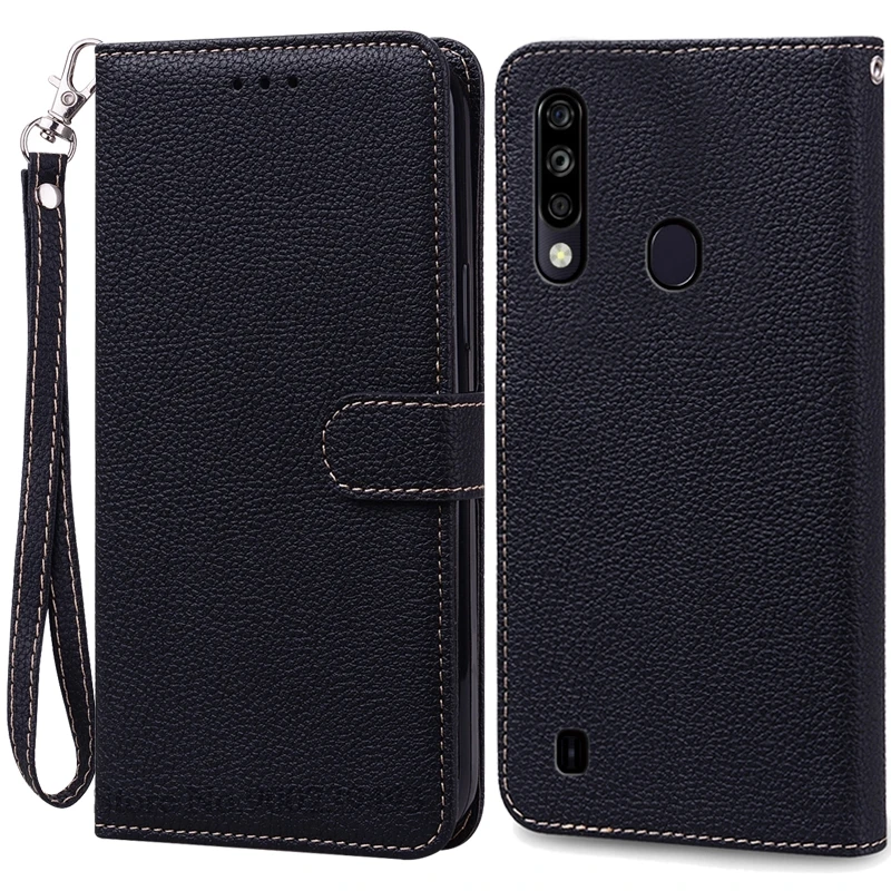 Sleek Silicone Wallet Leather Flip Case with Soft TPU Back Cover