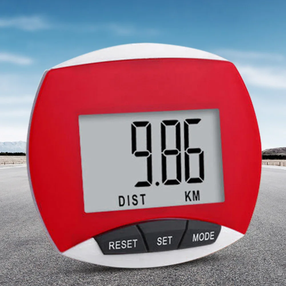 Portable Sport Pedometer Built-in Clip Movement Calories Counter LCD Display Multi-Function for Men Women Kids Adults Seniors