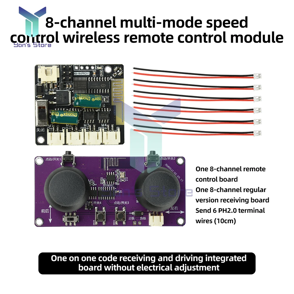 Module récepteur télécommande 2.4GHz 8 canaux pour drone DIY posé sur une surface de travail