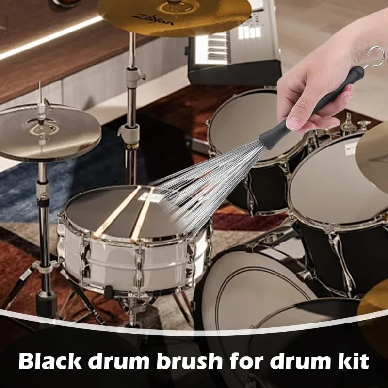 Professional Wire Brushes Drumsticks Drum Accessories Retractable Wavy Drum Brushes Telescopic Percussion