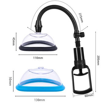 Pussy Pump for Vagina Clitoris Sucker for Women Vibrating Clit Vibrator Manual Nipple Enlarge Vacuum Pump Cover women Sex Toys 5