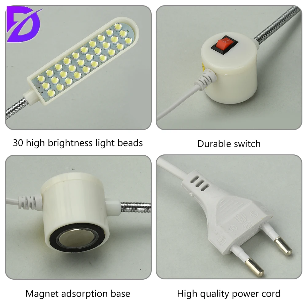130cm LED 드라이버 재봉틀 조명, 접이식 30개 라이트 비드 의류 조명, 재봉틀 작업등