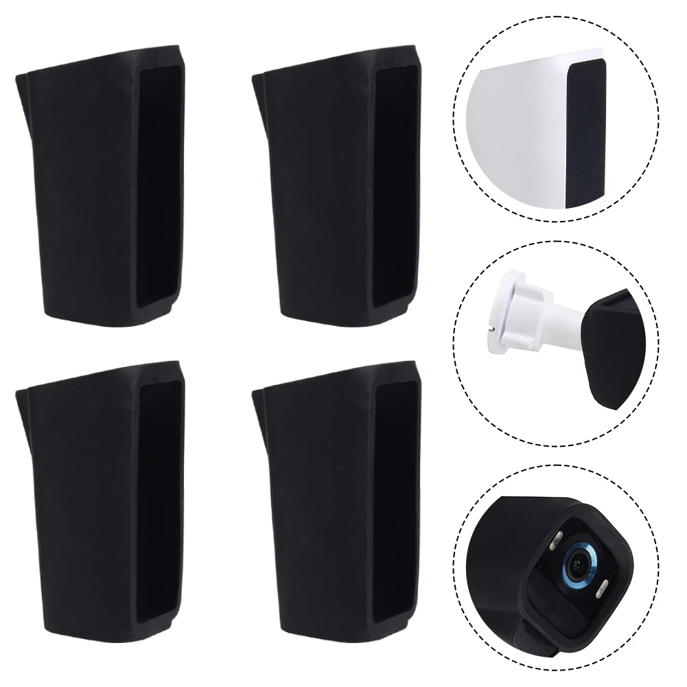 Silicone Protective Shell Case For EufyCam S3 Pro Black Weather-Resistant Anti-scratch Security Camera Skin Cover Accessories