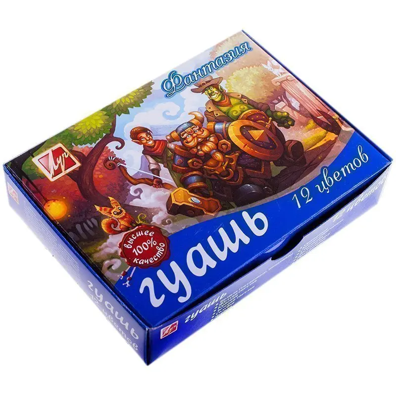 Гуашь Луч &quotФантазия&quot 12 цветов 15мл | Канцтовары для офиса и дома