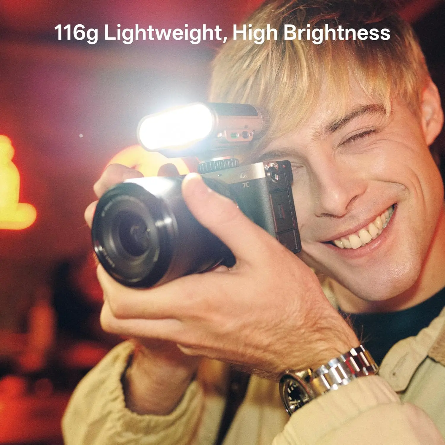 Viltrox Vintage Z1+ Retro On-Camera Flash GN12 with 7 Levels, S1/S2 Optical Cont
