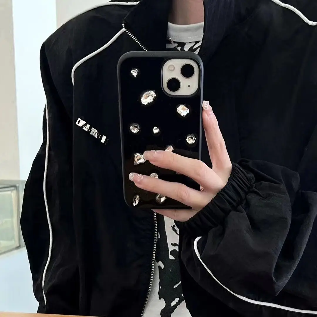 

Drop Glue Stereo - Crystal Gem Phone Case For iphone 14 13 12 11 Pro Max X XR XSMAX 7 8 Plus SE TPU Case Cover new products