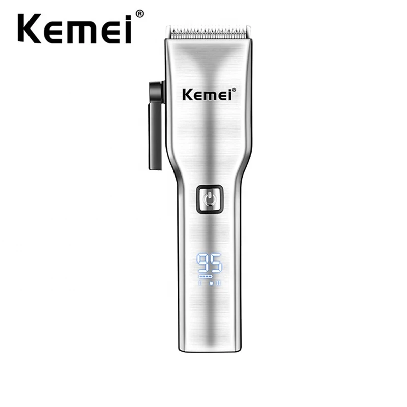 

Беспроводная Машинка для стрижки волос от Kemei Профессиональный парикмахерский Набор для стрижки волос перезаряжаемый триммер для волос с низким уровнем шума с индикатором яркости для мужчин