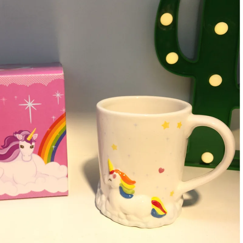 Cerámica Manitos Pintadas Unicornio BB Taza Kit Creativo para Pintado  Utilitario Decorativo