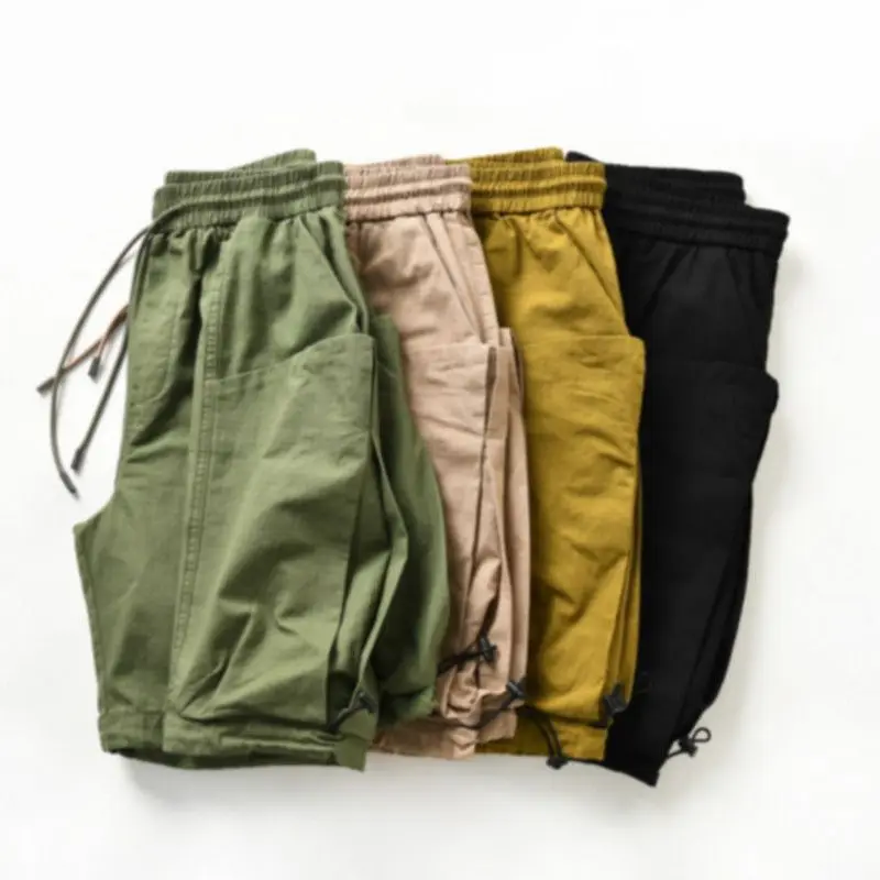 Invisible Open Crotch Pants Men's Clothing Large Pocket Mechanical Safari Style Workwear Loose Sports Casual Shorts Outdoor Sex