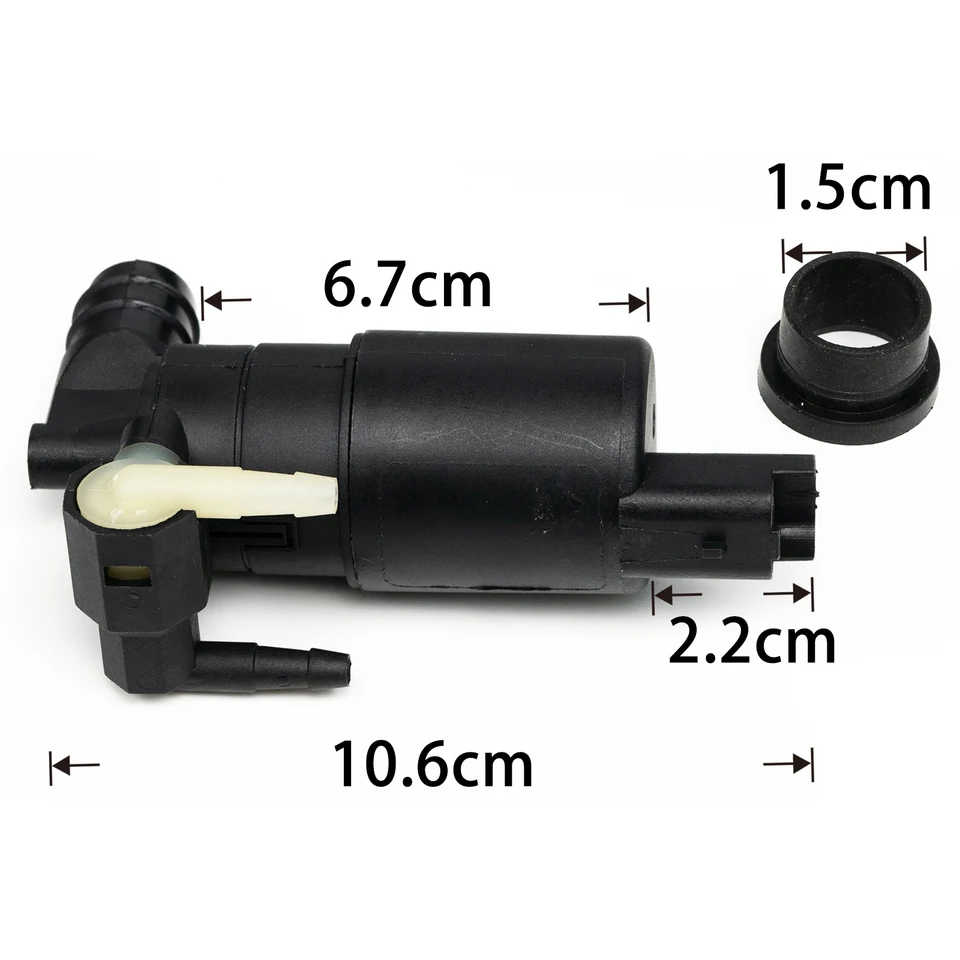 2X Windscreen Windshield Washer Pump For Citroen Berlingo C2 C3 Picasso C4 C5 DS3 Seal Water Reservoir Gasket Grommet Mount Bung - 34