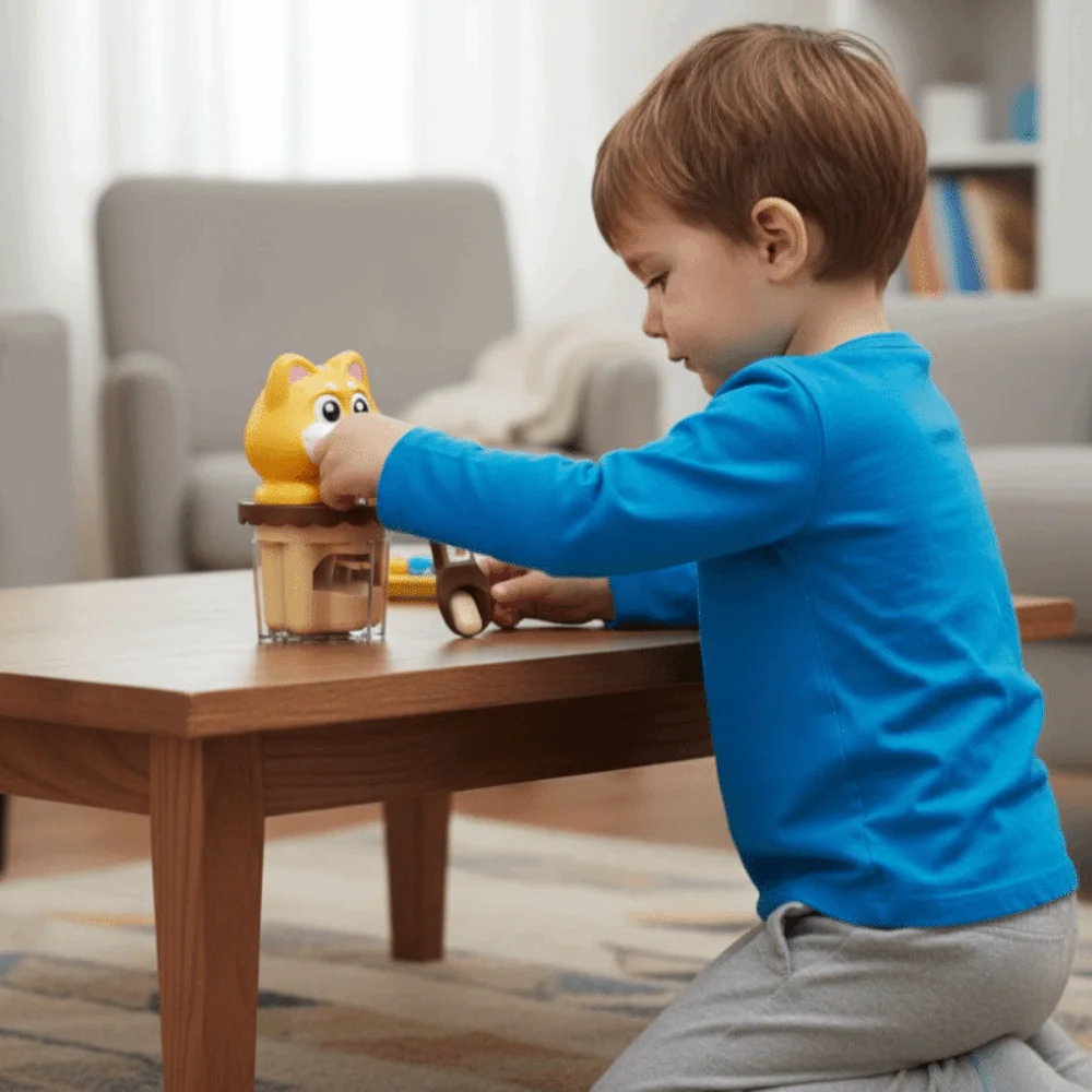 Food Feeding Pudding Dog Set Feeding Role Play Simulation Talking Pudding Dog Early Education Japanese Play House Children's