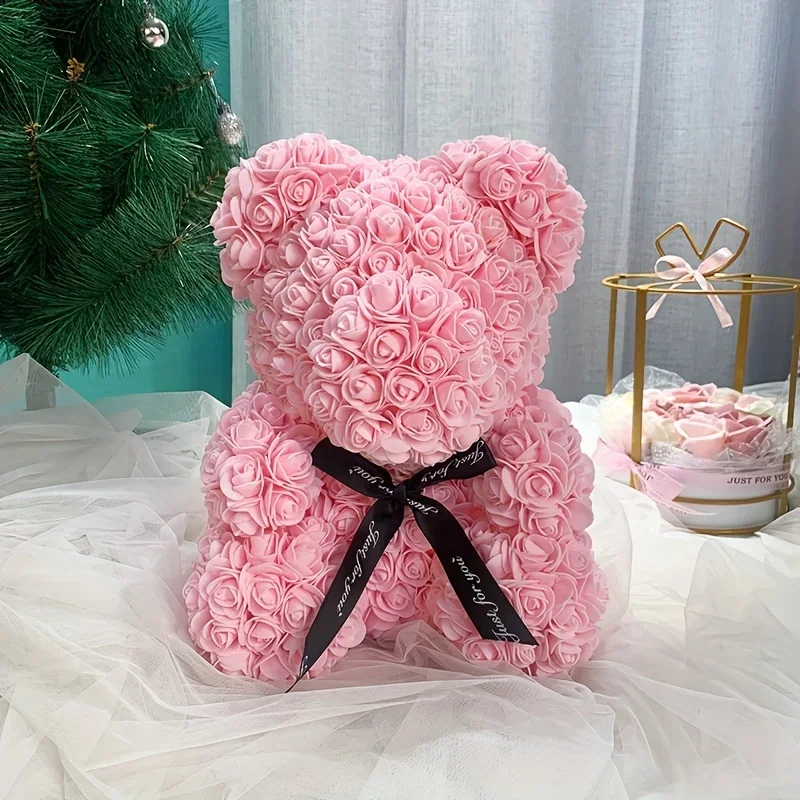 Rose Teddy Bear Artificial Flower Gift