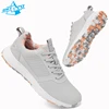 LiXingMing Women Golf Shoes Pink Professional Golfer Sport Sneakers Men Non-slip Spikeless Golf Turf Golfing Walking Shoes 1