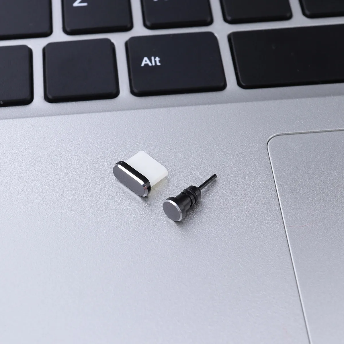 2개 세트 타입 C 3.5Mm 알루미늄 먼지 플러그 캡 휴대폰 플러그 포트 보호기