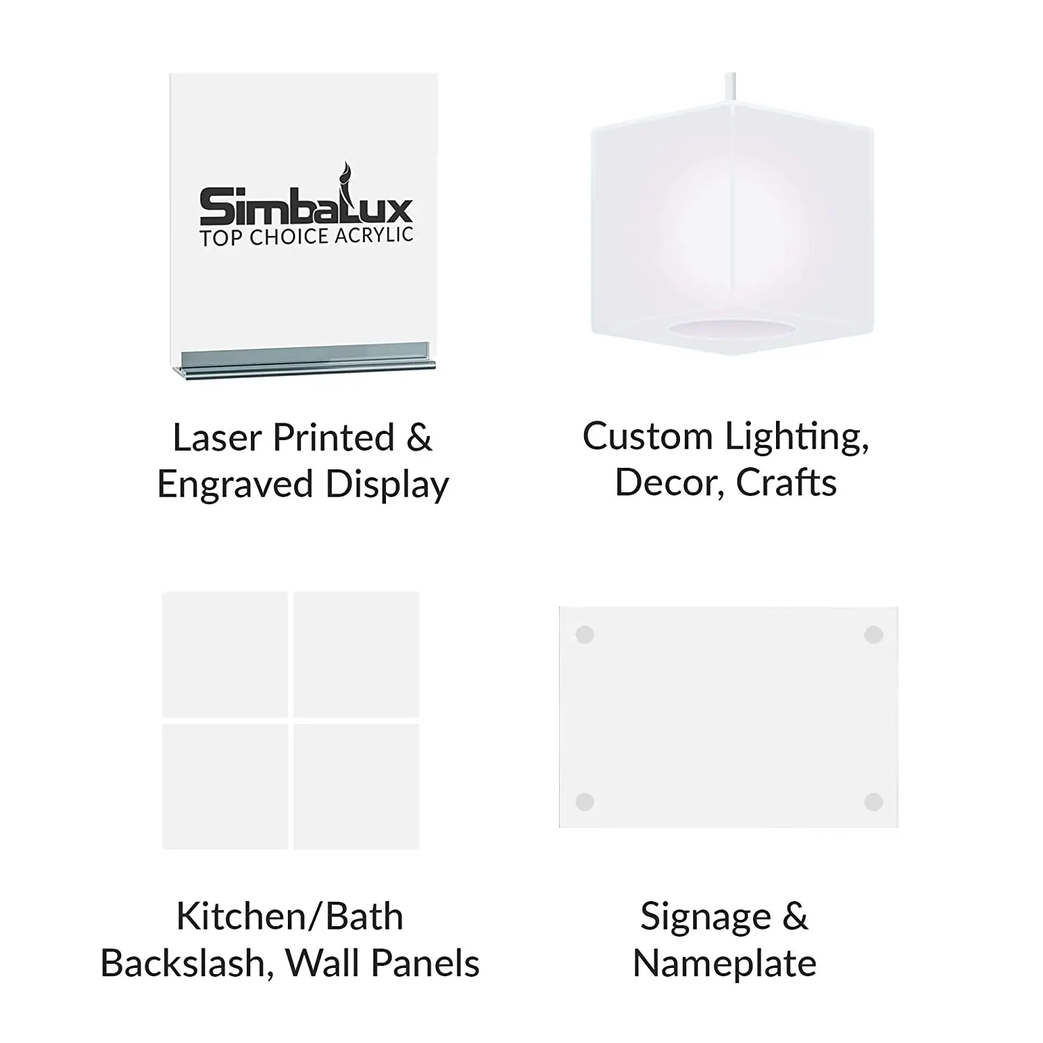 Acrylic Sheet White Cast Organic Glass Polymethyl Methacrylate DIY Square Frame Professional Projects 200*200mm