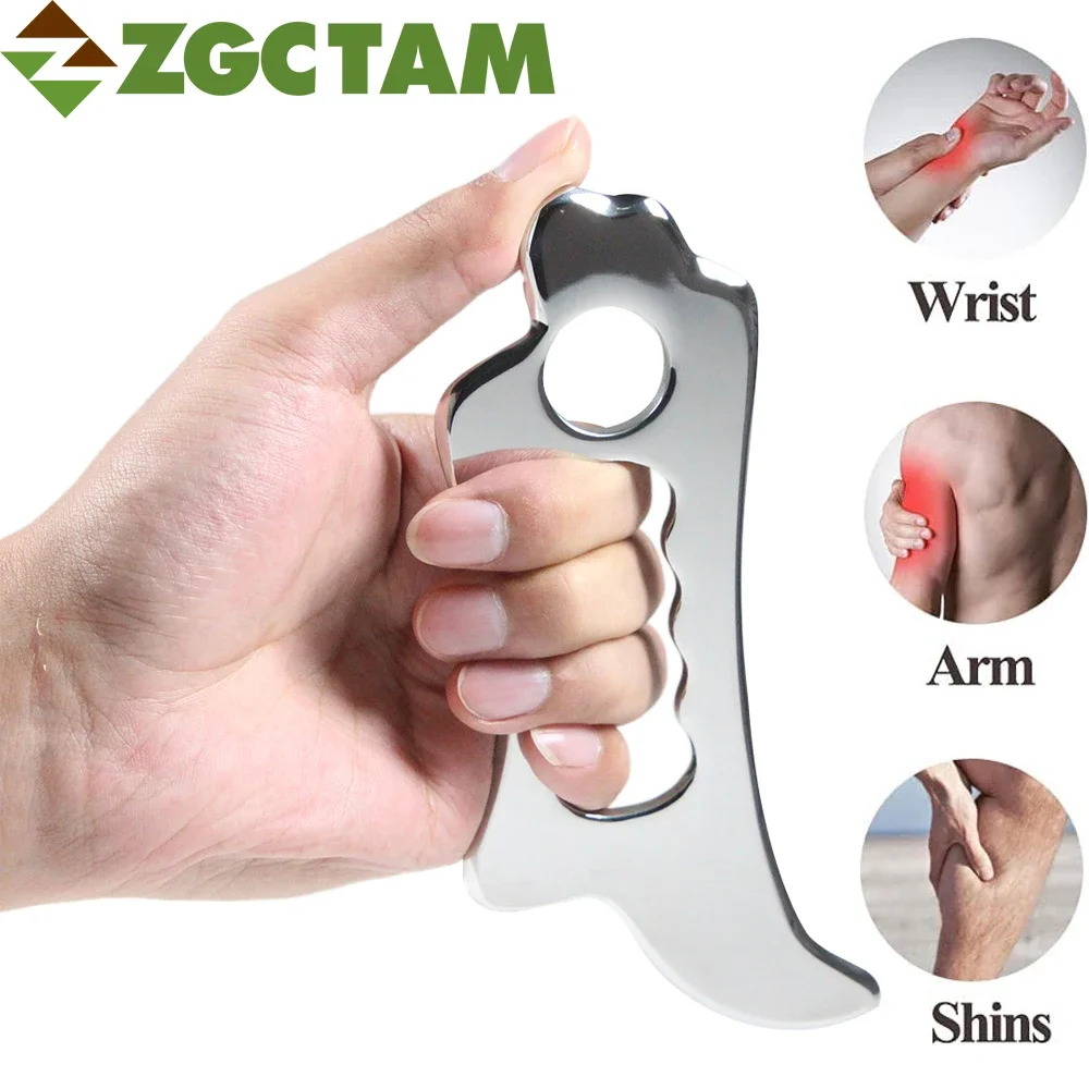

Stainless Steel Gua Sha Scraping Massage Tool-Muscle Scraper - Soft Tissue Mobilization, Physical Therapy for Back, Legs, Arms