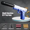 G17 Soft Bullet Toy Gun Shell Ejection Foam Darts Blaster Pistol Desert Eagle Airsoft Gun with Silencer Gift for Kid Adult 5