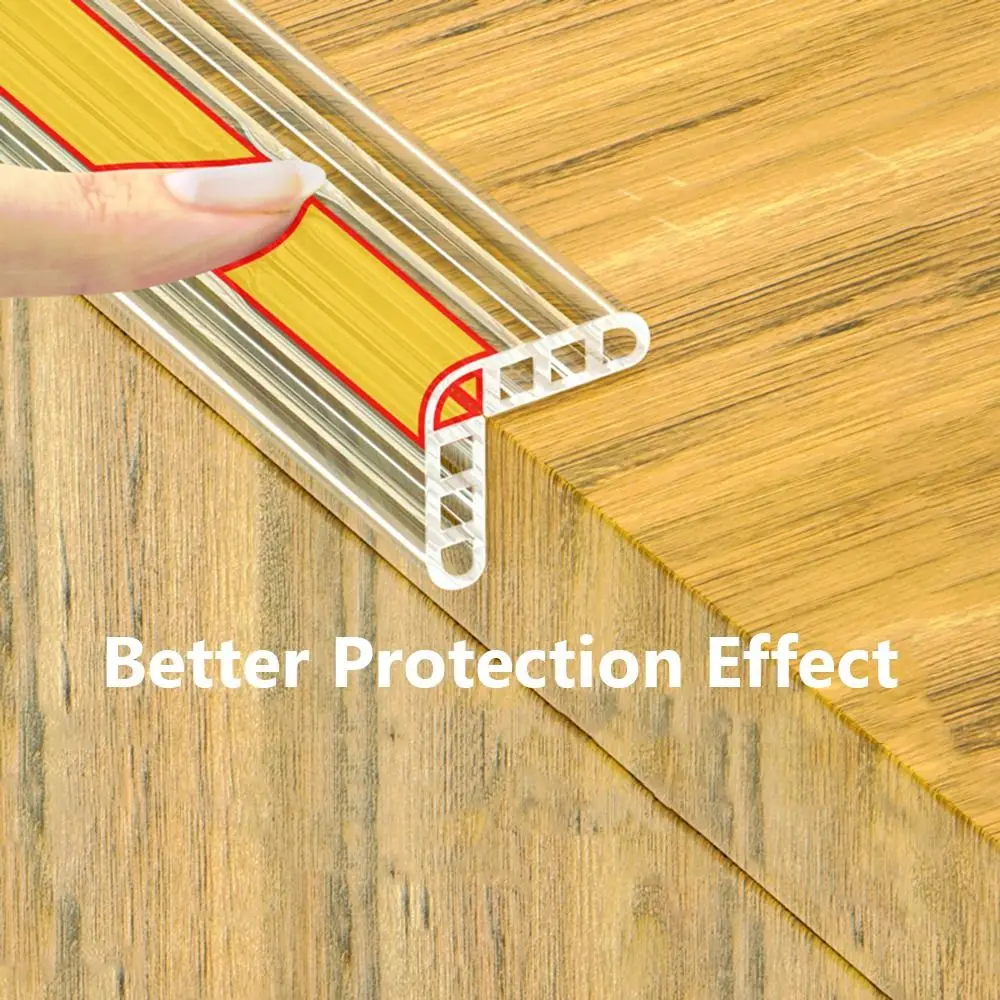 PVC Baby Proof Corner Guard Strip Transparent Self Adhesive Table Edge Protector