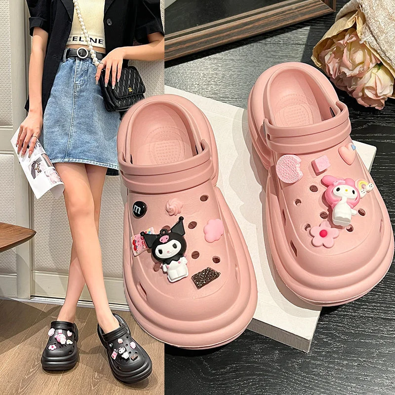 サンリオクロミマイメロディかわいいスリッパY2k厚い底の