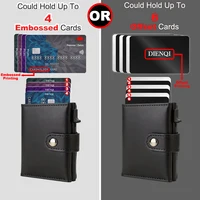 Rfid Carbon Fiber Men Wallets for Airtag Luxury Slim Mini Credit Card Holder Wallets for Men Air Tag Tracker Minimalist Purse 2