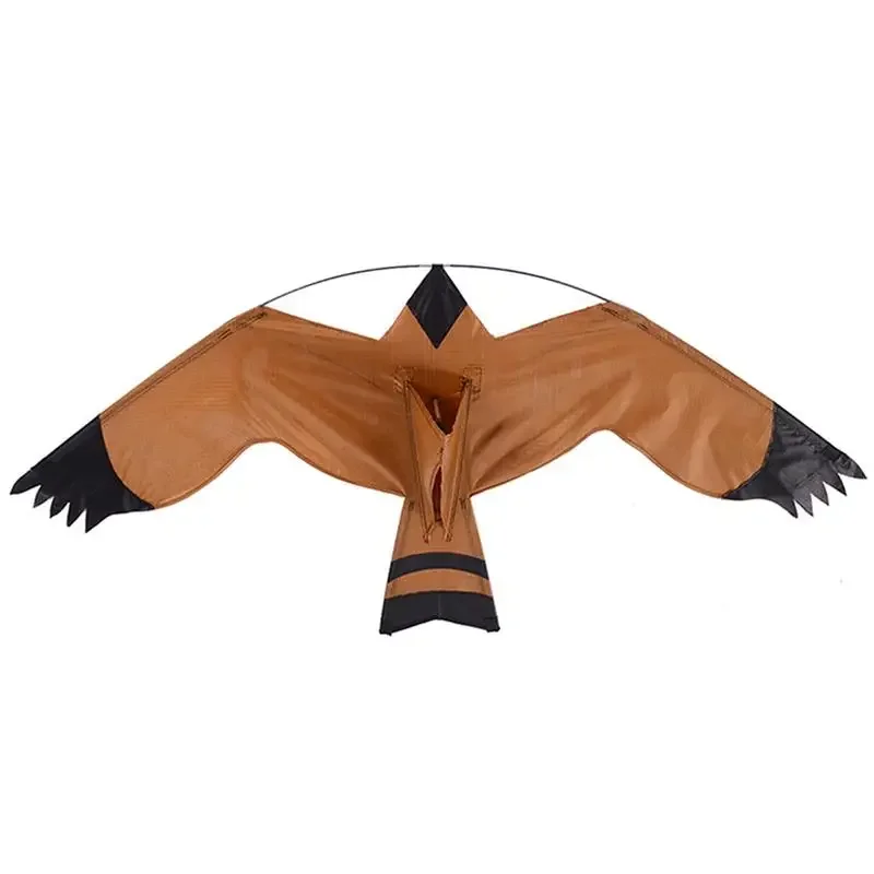 Bird Scarer Flying Kite Bird Repeller Large Eagle Kites Scarecrow Decoy for Farm Garden Pigeon Repellent Kite Without Pole bird repeller pinwheels