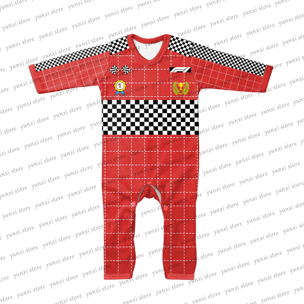 

Baby Clothes New Born F1 Racing Spectator Hot Selling Baby Jumpsuits Baby Boy Baby Girl Formula 1 Outdoor Crawl Suit