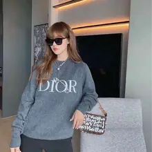  Ladies Fashion Paris Princess Sweater Jacket Top Knit Sweater Button Casual Fashion Trend Beauty Sweet Collocation Disney Fawn 